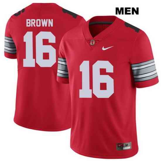 Cameron Brown Ohio State Buckeyes Nike Authentic 2018 Spring Game Mens  16 Stitched Red College Football Jersey Jersey